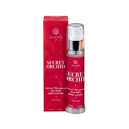 SECRET PLAY Orchid Silk Skin Feromonlu Losyon,Kadnlar in, 50 ml Siyah Orkide ve Vanilya