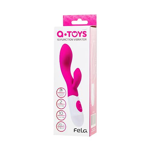 A-Toys by RED Fela Klitoral Vibratr , silikon, pembe, 20,5 cm