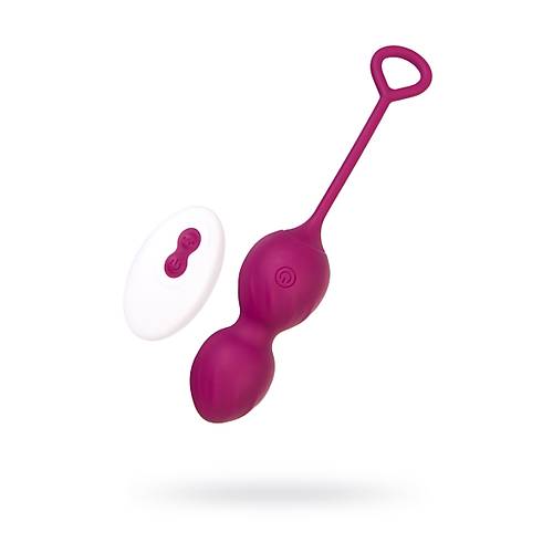 Vaginal balls L'Eroina Moussy, silicone, burgundy, 17 cm