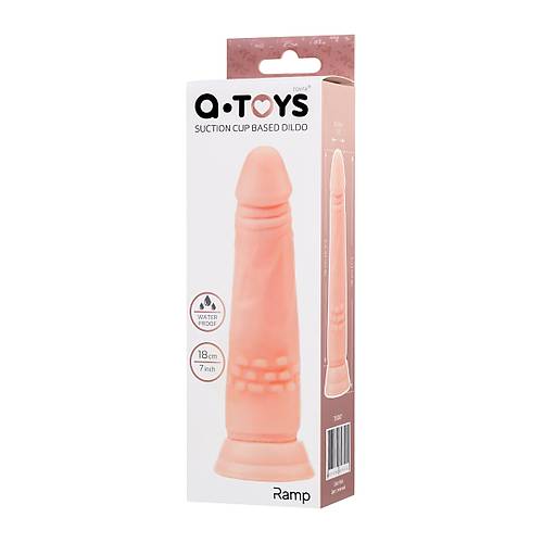 A-Toys by RED  Vantuzlu Realistik Dildo, TPE, Ten, 18 cm