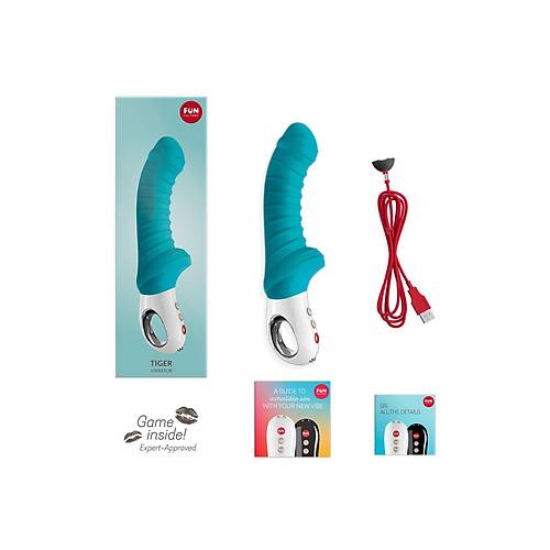 Tiger Vibrat�r, Silikon, Cam G�be�i, 23 Cm