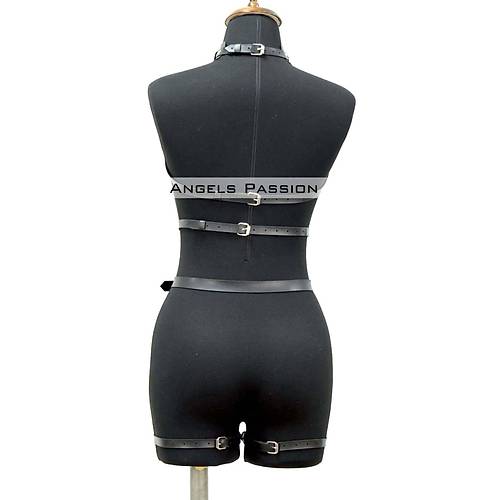 Fantazi  Giyim Zincirli Erotik Harness Takm - APFT1081