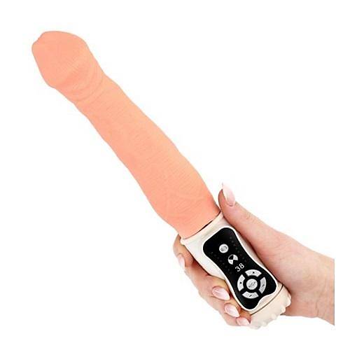 Burn 27 CM Realistik 38 Titreimli Sper Gl Vibratr Dildo