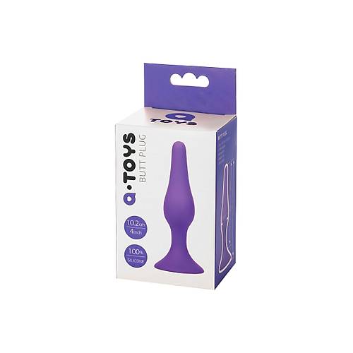 A-Toys by RED  Anal Plug, silikon, mor, 10,2 cm