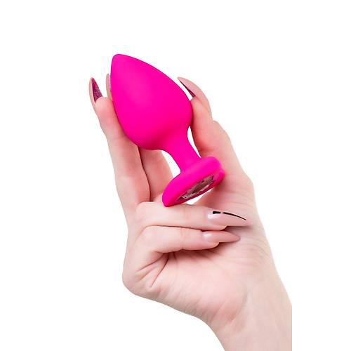 ToDo by RED Diamond Heart Anal Plug, silikon, pembe, 9,5 cm,  4 cm