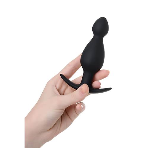 A-Toys by RED  Anal Plug, boyut M, silikon, siyah, 11,5 cm