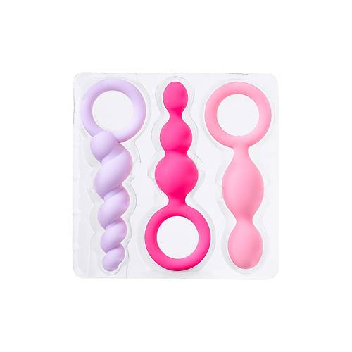 Satisfyer Booty Call (set of 3) Anal Plug Seti, silikon, eitli, 13,5 cm