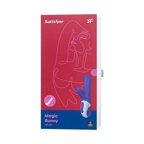 Satisfyer Magic Bunny Gereki olmayan  Vibratr, Silikon, Mor, 17,7 cm