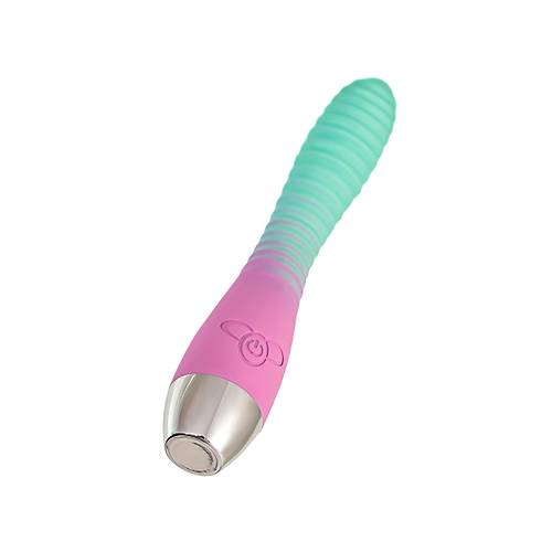 Flovetta Azalia Kavisli Balkl Silikon Vibratr  Mint Pembe, 20,5 cm