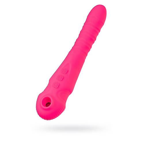 Vakum uyarml vibratr-pulsatr JOS COTOX, silikon, pembe, 23 cm