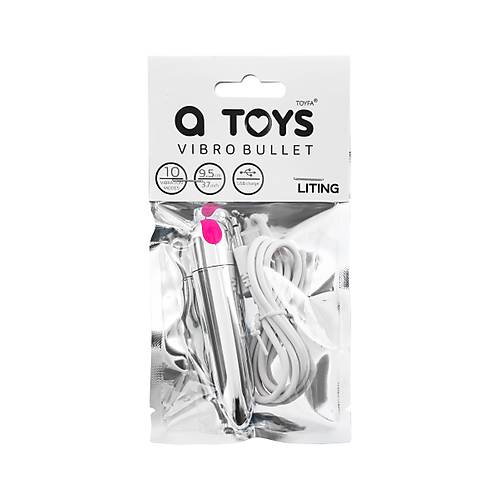 A-Toys by TOYFA Liting 10 Modlu Titreimli Mermi Vibratr  ABS Plastik, Gm, 9,5 cm