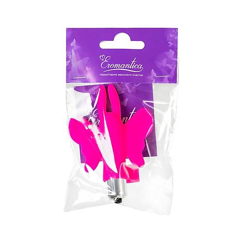 Eromantica Butterfly parmak Kelebek vibratr, Silikon, pembe, 10 cm