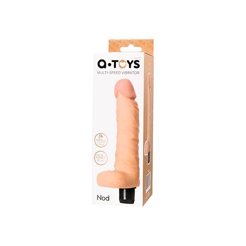 A-Toys by TOYFA Nod  Realistik Vibratr, TPE, Ten, 20,5 cm