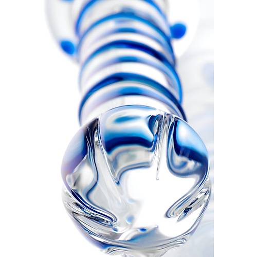 ift tarafl yapay penis Sexus Glass, cam, transparan, 22,5 cm