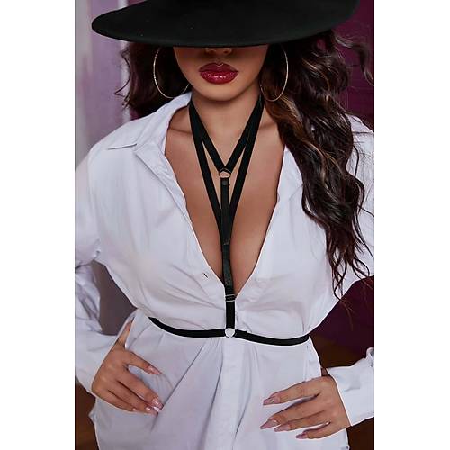 Boyun Ve G���s Detayl� Lastik Harness - APFT943