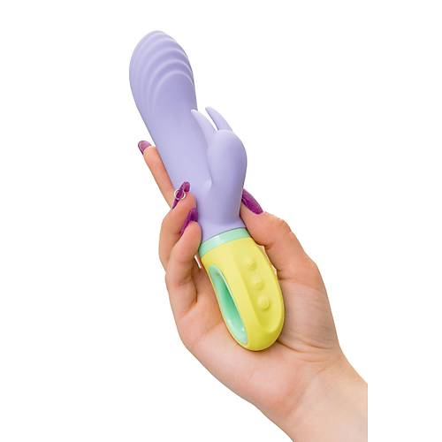 Flovetta Wisteria G Noktas ve Klitoral Uyarc Silikon Vibratr  Mor, 18,5 cm