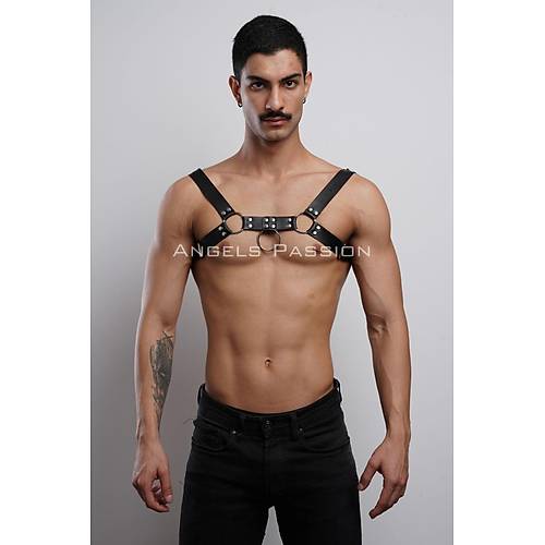 Erkek Gs Harness, Fantazi Giyim Deri Harness - APFTM7