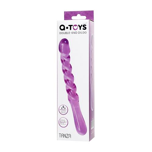 A-Toys by RED ift tarafl Jel Dildo  Tanza, TPE, mor, 27,5 cm