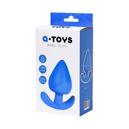 A-Toys by TOYFA Nosh anal Plug, silikon, mavi, 8,3 cm