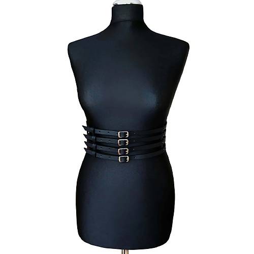 Deri Bayan Deri D�rt S�rak� Bel Kemer - APFT910