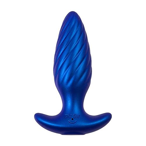 LEroina APP CLOSS Uygulama ve Kumanda Kontroll Silikon Titreimli Anal Vibratr  Mavi, 10,5 cm