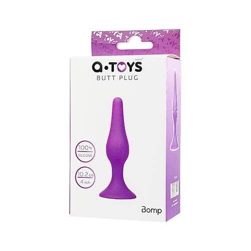 A-Toys by TOYFA  Anal Plug, silikon, mor, 10,2 cm