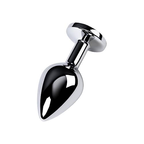 Metal by TOYFA Anal Plug, Metal, gm, mavi kristalli, 8 cm,  3,4 cm, 85 g