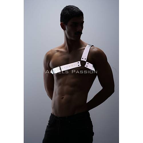 Reflektrl (Karanlkta Parlayan) Tek Omuz Erkek Gs Harness, Clubwear - APFTM32