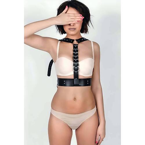 Fantazi G���s �zeri Deri Harness - APFT976