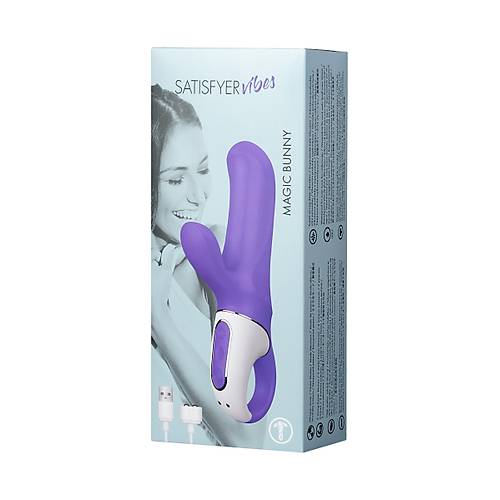 Satisfyer Magic Bunny Gereki olmayan  Vibratr, Silikon, Mor, 17,7 cm