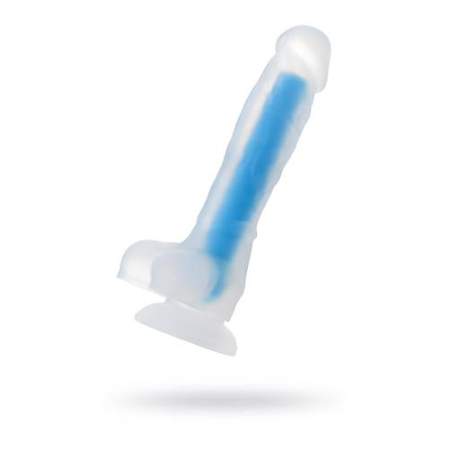 Beyond by RED  Bruce Glow Gece Parlayan Dildo, Silikon, effaf, 22 cm