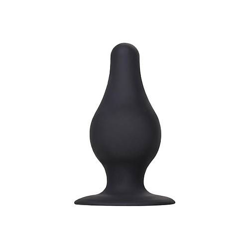 Erotist Spade Anal Plug, L , Silekspan, siyah, 11 cm