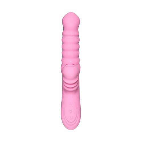 JOS Lixy Vibratr, Yukar ve Aa Fonksiyonlu, Silikon, Pembe, 23 cm