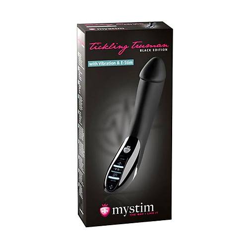 Mystim Tickling Truman Elektro Stimülasyonlu Vibratör, Silikon, Siyah, 27cm