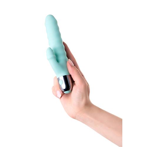 Flovetta by Toyfa Flax Klitoral Stimlasyonlu  Vibratr, silikon, cam gbei, 17,5 cm