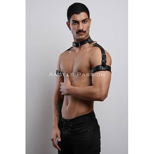 Kol - Boyun - ve Omuz Detayl k Erkek Harness, Erkek Partywear - APFTM90