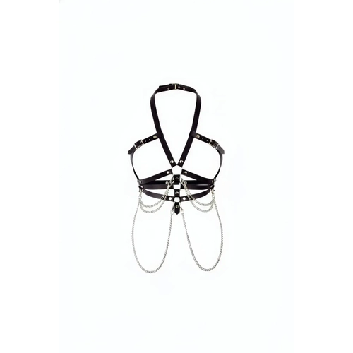 Siyah Kad�n Kemer Ayarlanabilir Tokal� Zincirli Bel Aksesuar� - APFT9