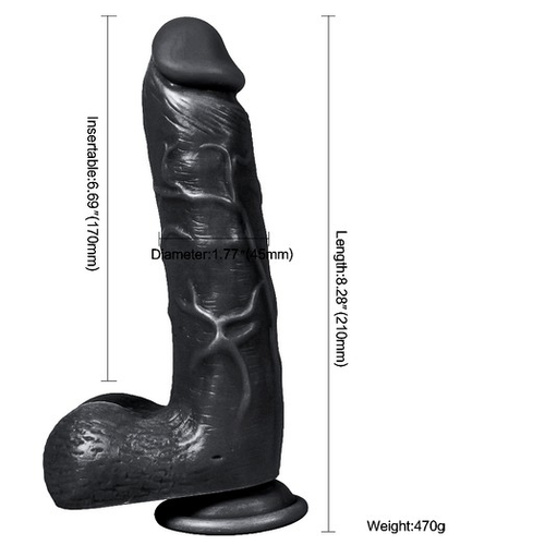 Realistik Zenci Adam 21 Cm  Dildo