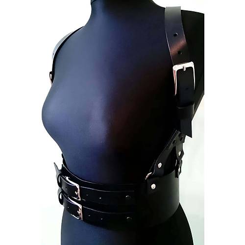 Deri Korse Harness, k Elbise Kemeri - APFT914