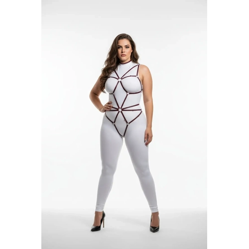 B�y�k Beden Siyah Kad�n Lastik Harness Halka Detayl� �zel Tasar�m - APFT338
