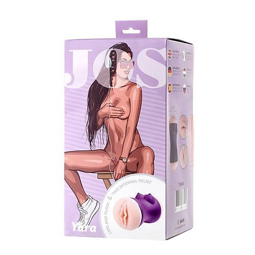 JOS YARA ift Tarafl Masturbator, TPR, Ten, 17,5 cm