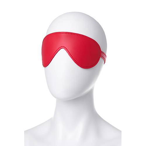 Anonymo BDSM Maske, PU deri, krmz, 65 cm