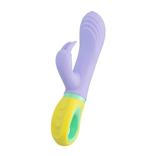 Flovetta Wisteria G Noktas ve Klitoral Uyarc Silikon Vibratr  Mor, 18,5 cm