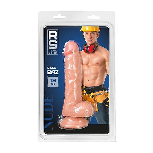 RealStick plak Baz, PVC, et, 19 cm gereki yapay penis