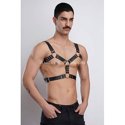 Erkek Deri Gs Harness, Erkek Parti Akseuar, Partywear - APFTM78