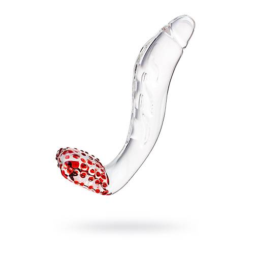 Gereki olmayan yapay penis Sexus Glass, cam, transparan, 17,5 cm