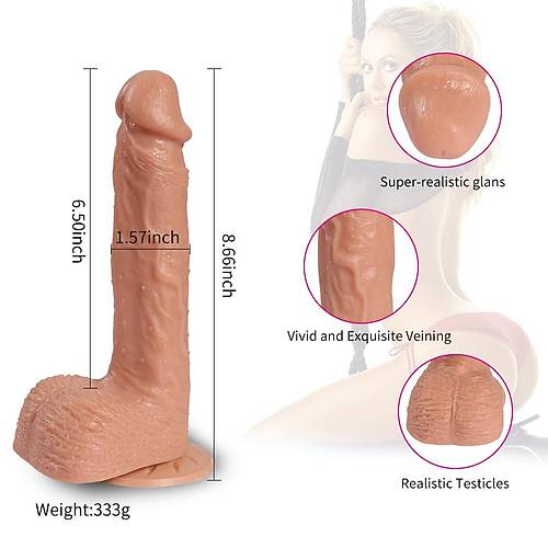 22 CM 10 Titreimli Gereki Vibratr Penis