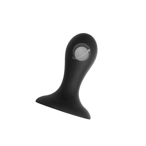 Erotist Hidro Anal Plug, S, silikon, siyah, 8,5 cm