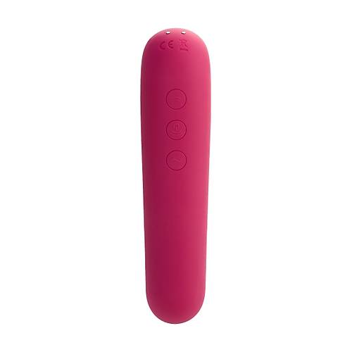 Satisfyer Dual Love Pink Vakum Klitoral Uyarc Vibratr, Silikon, Krmz, 16 cm