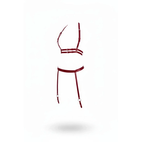 Bordo Harness Tak�m Deri �eritli Ayarlanabilir Jartiyerli - APFT232